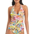 thumbnail image 1 of Bleu Rod Beattie MULTI Break the Mold Halter Tankini Swim Top, US 6, 1 of 5