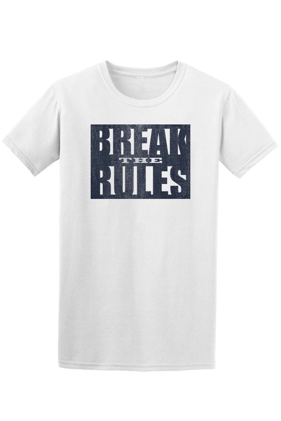 Break The Rules Logo T-Shirt Men -Image by Shutterstock, Male Medium
