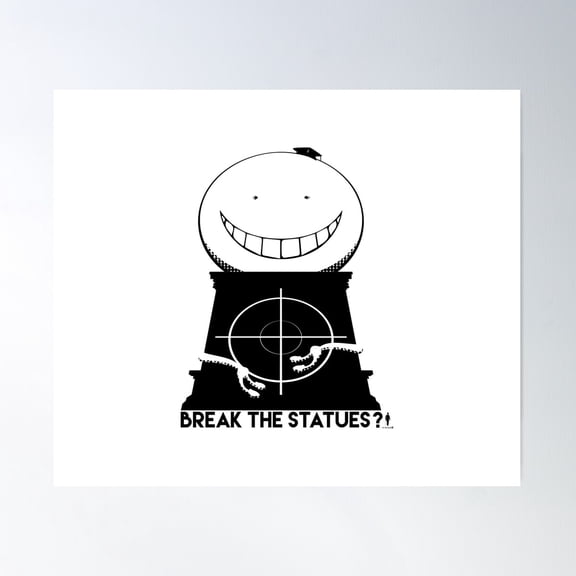 Break The Statues Poster Wall Art, Modern Wall Decor For Living Room Bedroom, 16x24 UNFRAMED