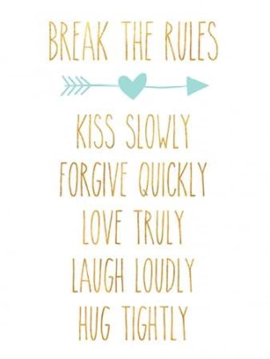 Break the Rules II Canvas Art - SD Graphics Studio (18X24)