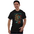 thumbnail image 1 of Break the Rules Japanese Mask Tattoo Plus Size Crewneck Graphic Tee Shirt Brisco Brands 2X, 1 of 5