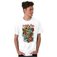 thumbnail image 1 of Break the Rules Japanese Mask Tattoo Plus Size Crewneck Graphic Tee Shirt Brisco Brands 4X, 1 of 5
