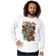 thumbnail image 1 of Break the Rules Japanese Mask Tattoo Plus Size Long Sleeve Graphic Tee Shirt Brisco Brands 2X, 1 of 5
