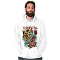 thumbnail image 1 of Break the Rules Japanese Mask Tattoo Unisex Plus Fleece Graphic Hoodie Brisco Brands 3X, 1 of 5