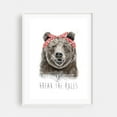 thumbnail image 1 of Break the rules - Illustration Humor Animal Quote Wildlife Modern Art Whimsical White Framed Wall Art Print 12 x 16 inches, 1 of 1