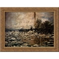 thumbnail image 1 of The Break up of the Ice 24x20 Gold Ornate Wood Framed Canvas Art by Monet, Claude, 1 of 2