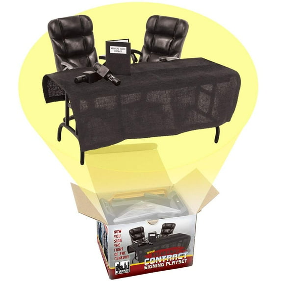 Breakable Contract Signing Playset for WWE & AEW Wrestling Action Figures