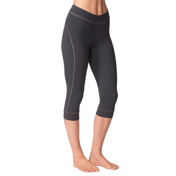 Terry Cycling Clothes for Women Padded Breakaway Bike Knicker 18" Cropped Cycling Capri Pants For Women With Padding