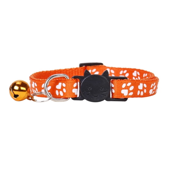 Breakaway Cat Collar with Bell Safety Reflective Nylon Adjustable Kitten Collar for Indoor Outdoor Cats Cute Durable Comfortable Pet Collars for Girl Boy Cats Mixed Colors