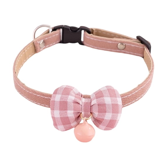 Breakaway Cat Collar Cat Collar with Bell and Bow Plaid Design Adjustable Collar for Cats Colorful Pet Cat Supplies for Everyday Wear