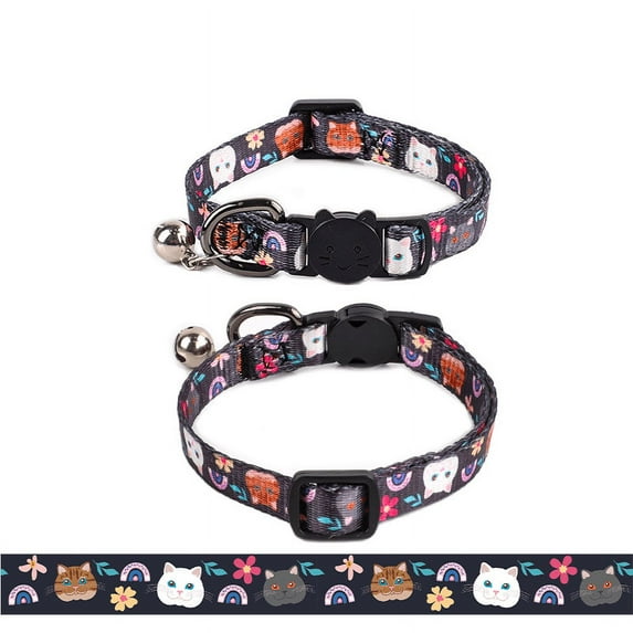 Breakaway Cat Collar,Featuring an Adjustable Design and Playful Jingle Bell Accent,Many Styles for Your Pet