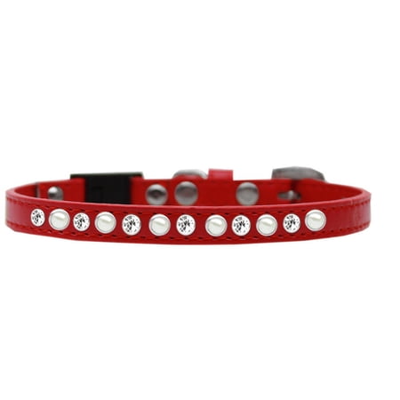 Breakaway Cat Collar, "Pearl Clear Jewel"