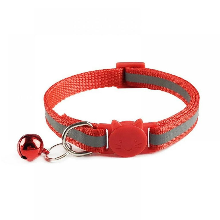 Breakaway Cat Collar With Bell Reflective Cat Collars Ideal Size Pet Collars Ideal Size Pet Collars for Cats or Small Dogs