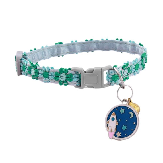 Breakaway Cat Collar with Bell, Adjustable Lace Flower Pet Collar for Small Dogs & Cats, 7.87-11.81 in