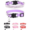 thumbnail image 1 of Breakaway Cat Collars with Bell,Adjustable Safe Kitten Collar,Cat Collars for Girl Cats with Rhinestone Soft Velvet, 1 of 7