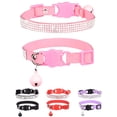 thumbnail image 1 of Breakaway Cat Collars with Bell,Adjustable Safe Kitten Collar,Cat Collars for Girl Cats with Rhinestone Soft Velvet, 1 of 7