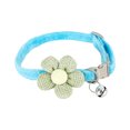 thumbnail image 1 of Breakaway Cat Collars with Bells, Adjustable Safety Kitty Collars for Cats Puppy and Small Pets,Flower Design,7.09-11.81 Inch,Blue., 1 of 6