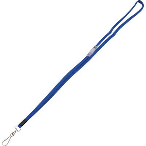 Breakaway Lanyards, Metal J-Hook Fastener, Blue, 24/box | Bundle of 5 Boxes
