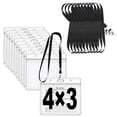 Breakaway Lanyards with ID Holder Clear Name Badge Holder with Lanyards