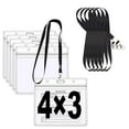 Breakaway Lanyards with ID Holder Clear Name Badge Holder with Lanyards