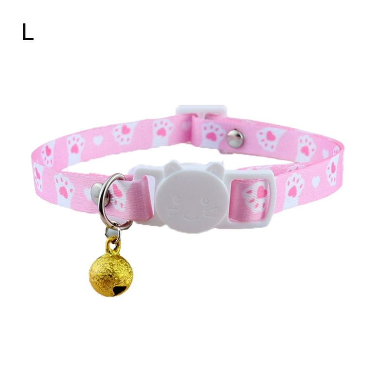 Breakaway Pet Collar with Bell Printing Anti Suffocation Safe Buckle Pet Cats Dogs Collars Perfect for Pet Accessories Walmart