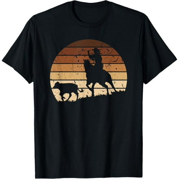 Breakaway Roping African American Cowgirl Rodeo Calf Roping T-ShirtMen and women, Black T-shirt, size: Extra large