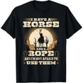 thumbnail image 1 of Breakaway Roping Cowboy Rodeo Calf Roping T-Shirt, 1 of 5