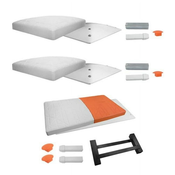 Breakaway Safety Base Set, White & Orange - Set of 3