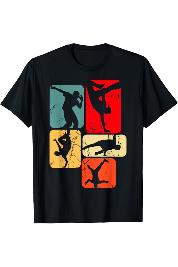 Breakdance Breakdancer Breakdancing Children's Men T-ShirtMen and women can wear, black T-shirts, gifts. Age: M,L,XL 2XL, 3XL, 59XL