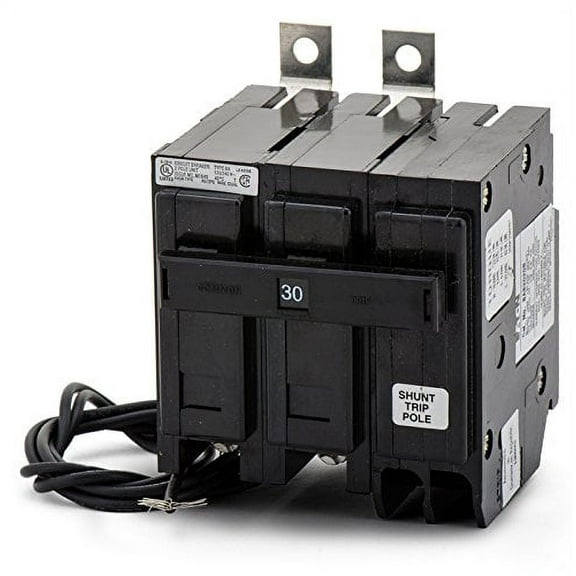 Breaker, 30A, 2P, 120/240V, Type BAB, 10 kAlC, Bolt On, Shunt Trip