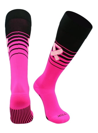 Gravity Threads Women's Breast Cancer Awareness Socks Pink Ribbon, 4 Pairs