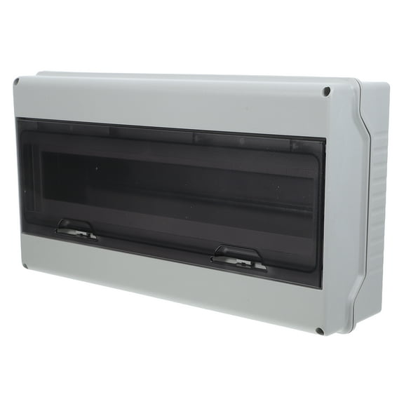 Breaker Box Distribution Box IP35 Clear Cover Electrical Box ABS Power Supply Electronic Junction Box Din Rail Enclosure for on The Wall 18 Way
