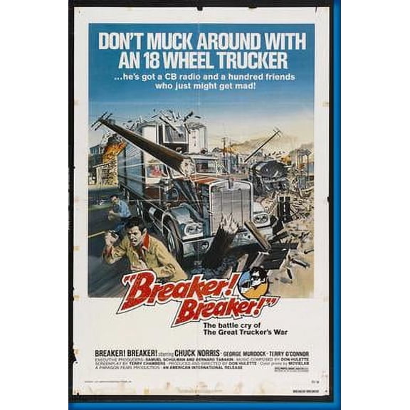 Breaker Breaker Movie Poster Print Art decor Art Poster 24x36 Multi-Color Square Adults Poster Time