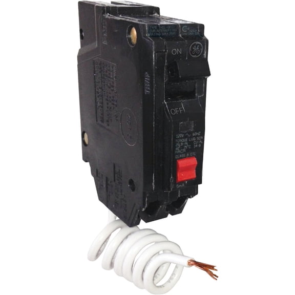 GE Ground Fault Circuit Interrupter Breaker Shelf Breaker, Fast Breaker - Automatic - Pack Of 1 Home & Garage Storage, Stackable Design