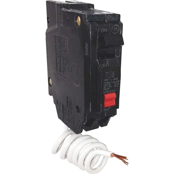 GE Ground Fault Circuit Interrupter Breaker Shelf Breaker, Fast Breaker - Automatic - Pack Of 1 Home & Garage Storage, Stackable Design