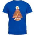 thumbnail image 1 of Breakfast Bacon And Eggs Christmas Tree Blue Adult T-Shirt - Large, 1 of 1