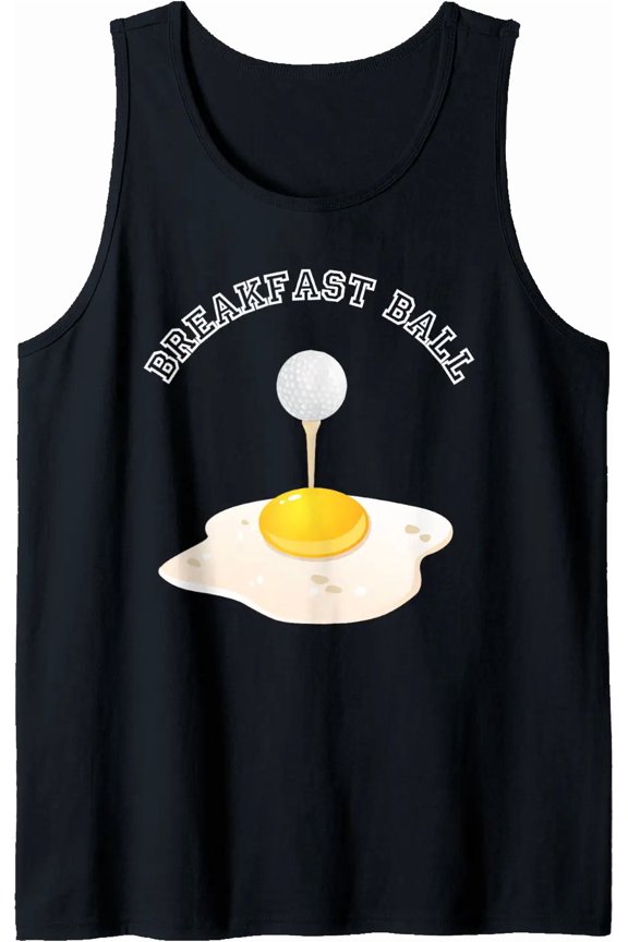 Breakfast Ball Golf Do-Over Golfing Golfer Birdie Tank Top Size S-3XL
