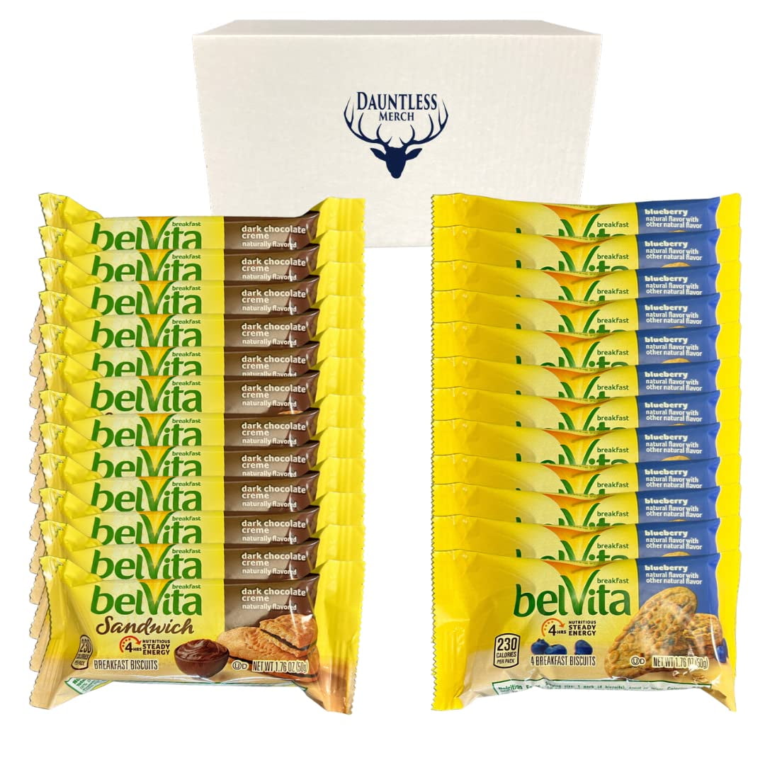 Breakfast Bars Bulk Variety Pack, Includes 12 Dark Chocolate Creme