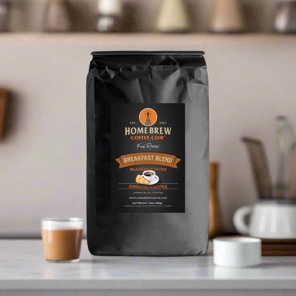 Breakfast Blend (Blended) coffee, 12 oz., 1 lb., 2 lbs., Ground or Whole Bean by HomeBrewCoffee