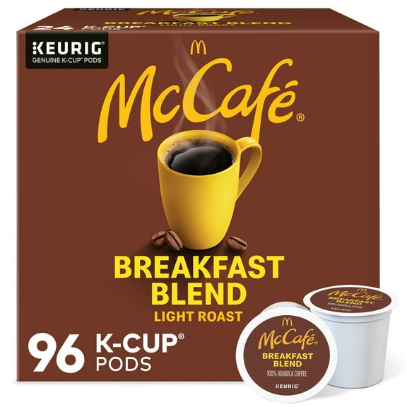 McCafe, Breakfast Blend Coffee, Single Serve 96 K-Cup Pods