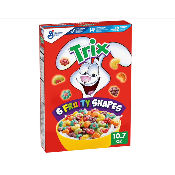 Breakfast Cereal, 6 Fruity Shapes, Made with Whole Grain, 10.7 oz