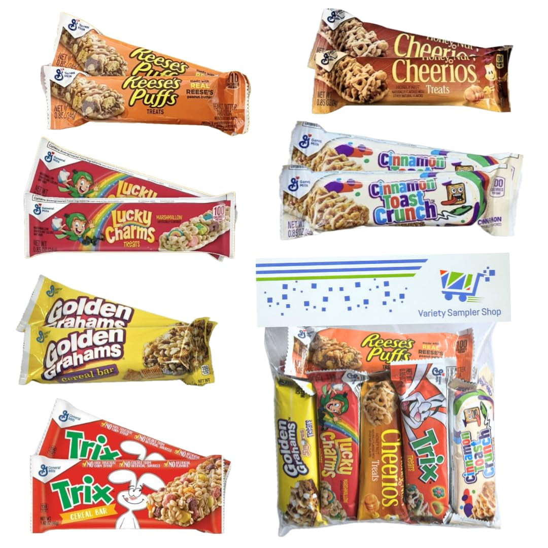 Breakfast Cereal Bars Variety MMF7 Pack (12) Cereal Treat Bars