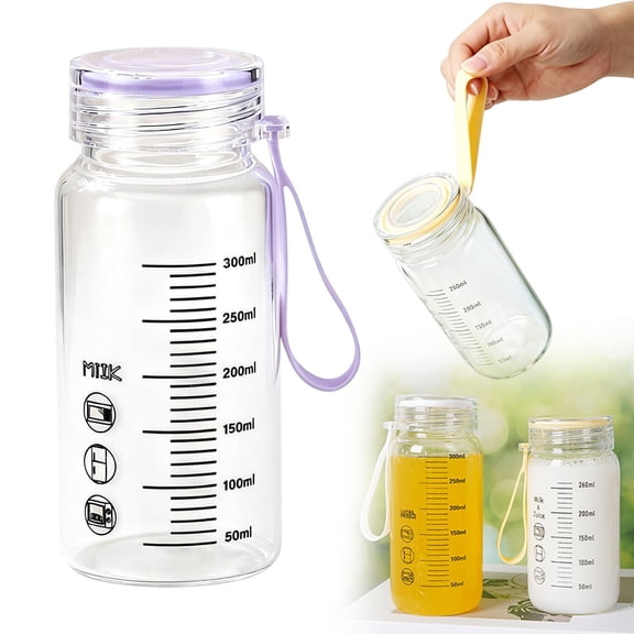 Breakfast Cereal Cup - 300ml Porridge Bowl with Lid - Portable Breakfast Yogurt Cup - On the Go Snack Container