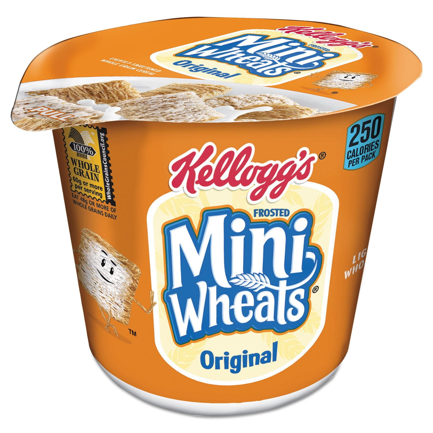 Breakfast Cereal, Frosted Mini Wheats, Single-Serve, 6 Cups/Box