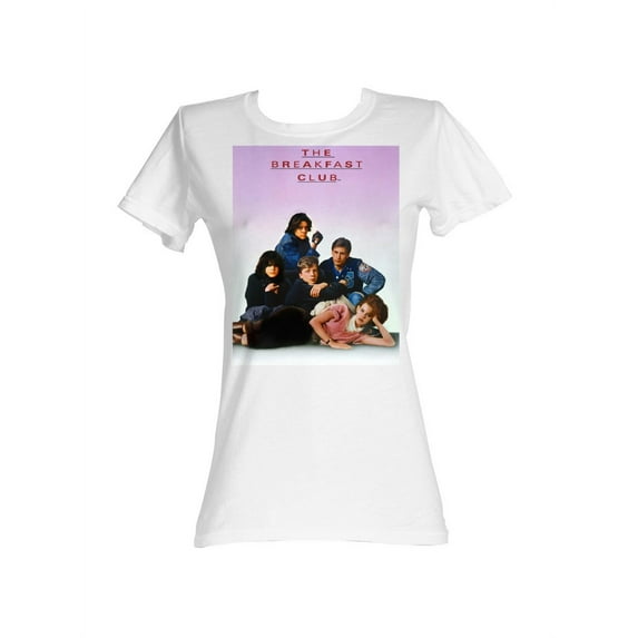 Breakfast Club 1985 Comedy Drama Movie Brat Pack Photo White Ladies T-Shirt