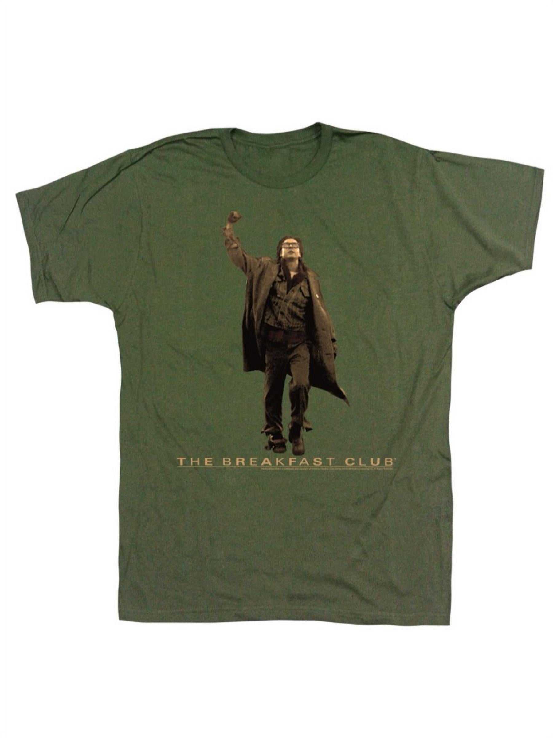 Breakfast Club 80's Teen Movie Judd Nelson Bender Fist Pump Green Adult  T-Shirt - Walmart.com