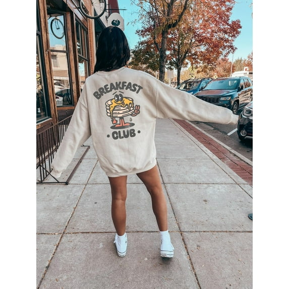 Breakfast Club Aesthetic Bohemian Retro Vintage Sweatshirt, Oversized Retro Graphic Sweatshirt, Grunge Hippie Boho Sweatshirt Sweatshirt All Size S-5XL