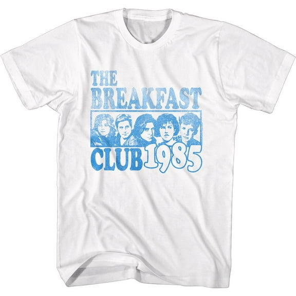 Breakfast Club Blue Ink Box White Adult T-Shirt