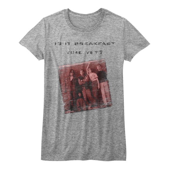 Breakfast Club Breakfast Time Gray Junior Women's T-Shirt