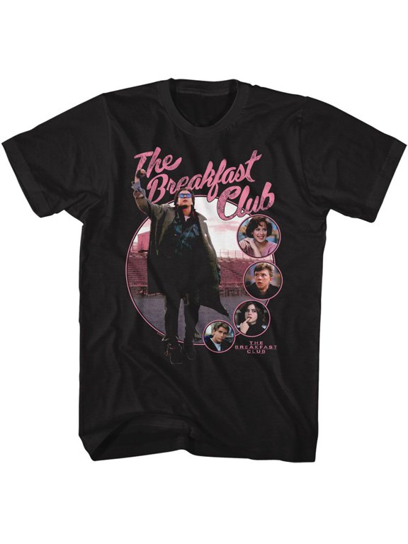 Breakfast Club - Character Circles - Black Short Sleeve Adult T-Shirt